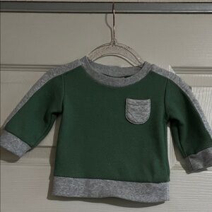 First Impressions Forest Green and Heather Gray Kids Sweatshirt
